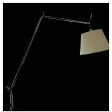 SR - Amazing Adjustable Chrome Floor Lamp with Drum Shade