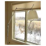 SR - Amazing Adjustable Chrome Floor Lamp with Drum Shade