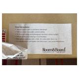 LR - Pair of Room & Board Quinn Armchairs - Striped Upholstery