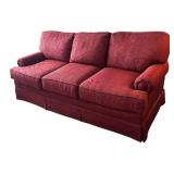 LR - Stylish King Hickory Upholstered Sofa
