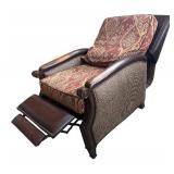 O - Hooker Furniture Recliner Chair - Damask Pattern Upholstery