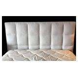 MB - Queen Upholstered Bed with Tufted Headboard