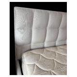MB - Queen Upholstered Bed with Tufted Headboard