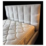 MB - Queen Upholstered Bed with Tufted Headboard