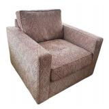 SR - Pair of Room & Board Lounge Chairs with Geometric Pattern