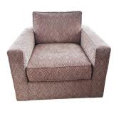 SR - Pair of Room & Board Lounge Chairs with Geometric Pattern