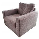 SR - Pair of Room & Board Lounge Chairs with Geometric Pattern