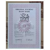 O - Vintage Brugge Rozenhoedkaai Limited Edition Etching