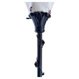 SR - Lovely Floral Floor Lamp with Embroidered Shade
