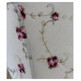 SR - Lovely Floral Floor Lamp with Embroidered Shade