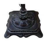 SR - Lovely Floral Floor Lamp with Embroidered Shade