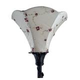 SR - Lovely Floral Floor Lamp with Embroidered Shade