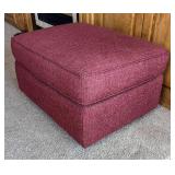 SR - Maroon Upholstered Ottoman