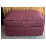 SR - Maroon Upholstered Ottoman