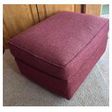 SR - Maroon Upholstered Ottoman