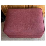 SR - Maroon Upholstered Ottoman