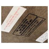 SR - Asian Style Ceramic Vase with Gold Floral Pattern and Faux Greenery