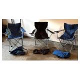 G - Three Folding Chairs