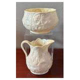 DR - Belleek Sugar Dish & Creamer