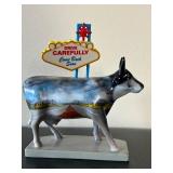 LL - Decorative Cow Figurine with Las Vegas Sign