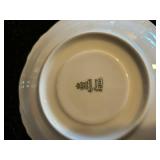 K - Vintage English Teacups & Saucers Sets - Floral Borders with Gilt