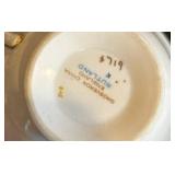 K - Vintage English Teacups & Saucers Sets - Floral Borders with Gilt