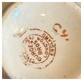 K - Vintage English Teacups & Saucers Sets - Floral Borders with Gilt