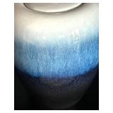 LL - Ceramic Vase with Lid - Blue Gradient Glaze