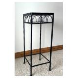 LL - Mosaic Tile Top Metal Plant Stand 23 Inches Tall - Decorative Side Table