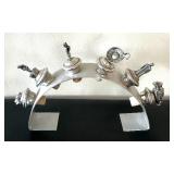 LL - Centellino Glass Decanter Arch Stand - Edina Country Club Champagne Flutes (Set of 4)