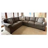 LL - King Hickory Grey Sectional Sofa
