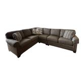 LL - King Hickory Grey Sectional Sofa