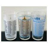 LL - Horse Glasses 5"H - Lot of 9 Derby Style Drinking Glasses