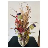 LL - Autumn Dried Floral Arrangement in Pumpkin Vase