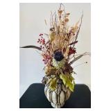 LL - Autumn Dried Floral Arrangement in Pumpkin Vase