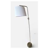 LL - Arc Floor Lamp 64-Inch Tall Chrome With White Drum Shade
