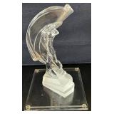 LL - Cristal Sèvres France Crystal Golfer Statue