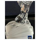 LL - Cristal Sèvres France Crystal Golfer Statue