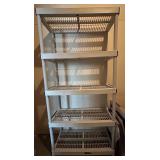 LL - 5-Tier Plastic Shelving Unit 76 x 36 x 18 in Gray