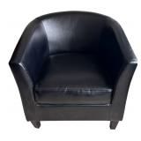 Black Leather Armchair