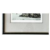 Francis Hebbalick - Antwerp Brabo Scene Original Etching Hand Made