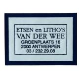 Francis Hebbalick - Antwerp Brabo Scene Original Etching Hand Made