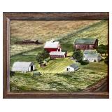 Helen Hellweg Vintage Farm Scene Canvas Wall Art -