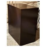 Brown 2-Drawer File Cabinet