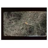 Wood Desk Box Poker Set with Cards & Pen - Marble Ashtray, Planter with Faux Greens & Leather Coasters