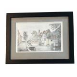 LL - Limited Edition Print - Canal Bridge Scene