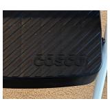 LL - Cosco 2-Step Folding Step Ladder - White Frame, Black Non-Slip Steps