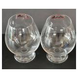 LL - Two Riedel Brandy Snifter Glasses