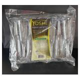 LL - Yoshi 8-Piece Plastic Stemware Set & Protector Table Pad