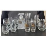 LL - Crystal Decanter & Glassware Bar Set